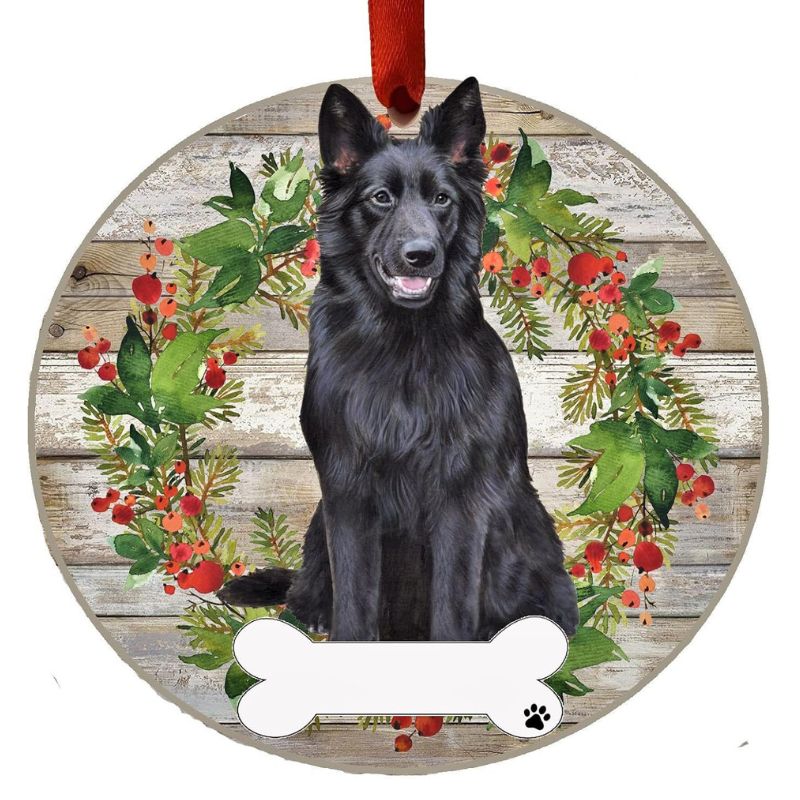 German Shepherd Black Ornament